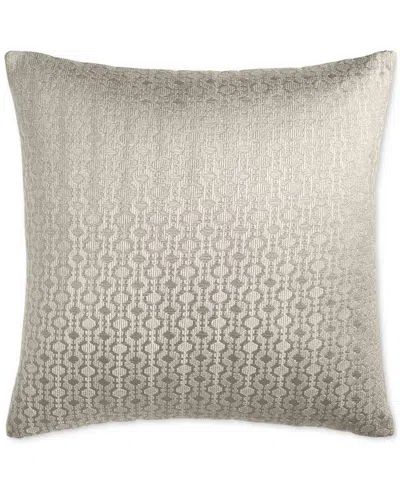 Hotel Collection Chrome Geo Decorative Pillow, 18" X 18", Exclusively At Macy's In Gray