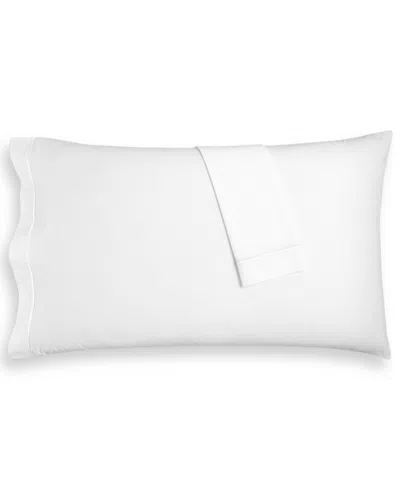 Hotel Collection Closeout!  Italian Percale 100% Cotton Pillowcase Pair, Standard, Created For Macy's In White