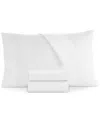 Hotel Collection Italian Percale Sateen Cuff Pillowcase Pair, King, Exclusively At Macy's In White