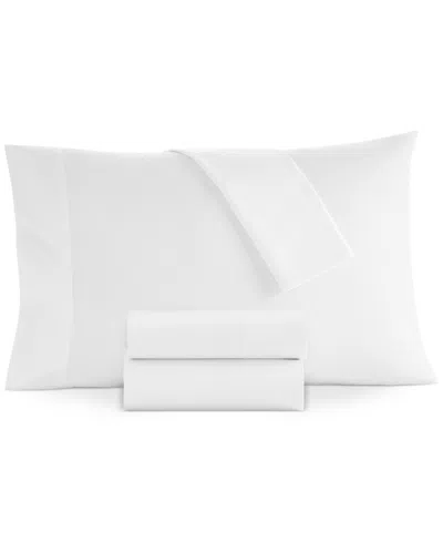 Hotel Collection Italian Percale Sateen Cuff Pillowcase Pair, King, Exclusively At Macy's In Silver
