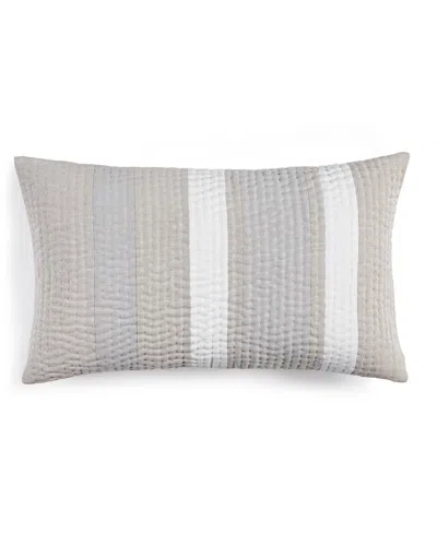 Hotel Collection Closeout!  Linen/modal Blend Decorative Pillow, 14" X 24", Created For Macy's In Gray