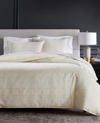 Hotel Collection Closeout!  Stucco Plaid 3-pc. Duvet Cover Set, Full/queen, Exclusively At Macy's In Neutral