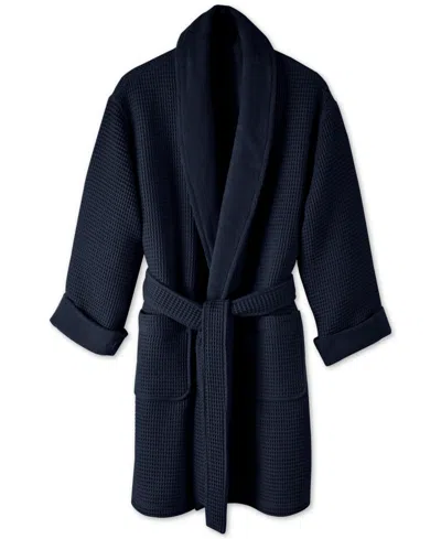 Hotel Collection Cotton Waffle Textured Bath Robe, Exclusively At Macy's In Blueberry
