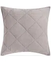 Hotel Collection Dobby Diamond 2-pc. Sham Set, European, Exclusively At Macy's In Charcoal