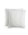 Hotel Collection Dobby Diamond 2-pc. Sham Set, European, Exclusively At Macy's In White