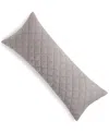 Hotel Collection Dobby Diamond Decorative Pillow, 14" X 36", Exclusively At Macy's In Charcoal
