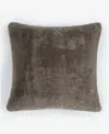 Hotel Collection Double-sided Faux-fur Decorative Pillow, 20" X 20" In Gray