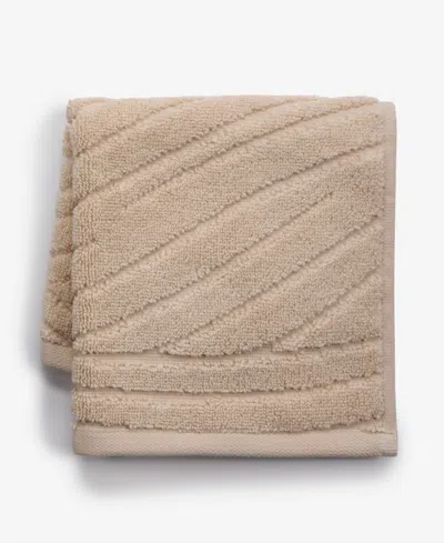 Hotel Collection Expressionist 100% Turkish C0tton Washcloth, 13" X 13", Exclusively At Macy's In Tan