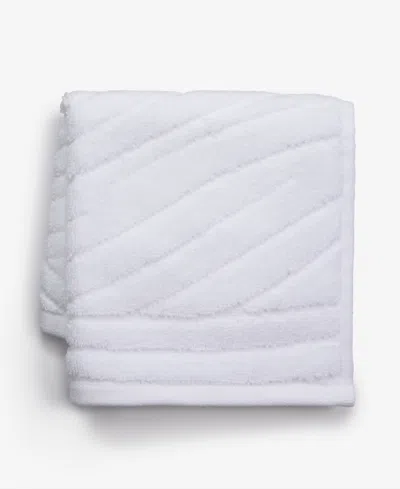 Hotel Collection Expressionist 100% Turkish C0tton Washcloth, 13" X 13", Exclusively At Macy's In White