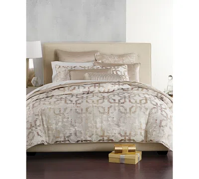 Hotel Collection Fresco Comforter Set, Full/queen, Exclusively At Macy's In Gold