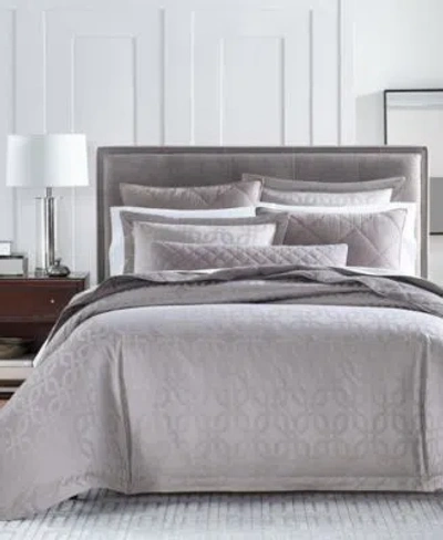 Hotel Collection Fresco Jacquard 525 Thread Count Egyptian Cotton Duvet Cover Sets Exclusively At Macys In Gray