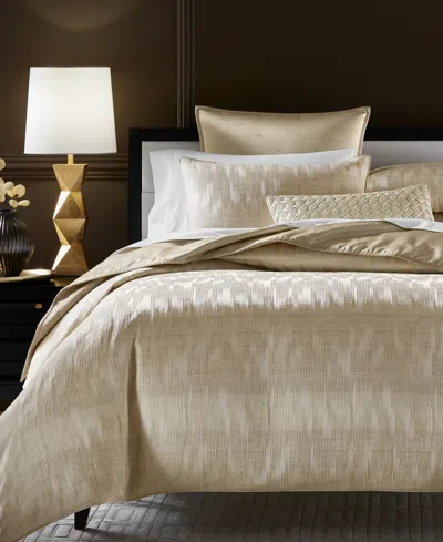 Hotel Collection Gilded Stripe Duvet Cover Set, Full/queen, Exclusively At Macy's In Brown