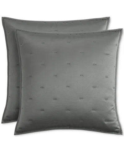 Hotel Collection Glint Quilted Sham, European, Exclusively At Macy's In Gray