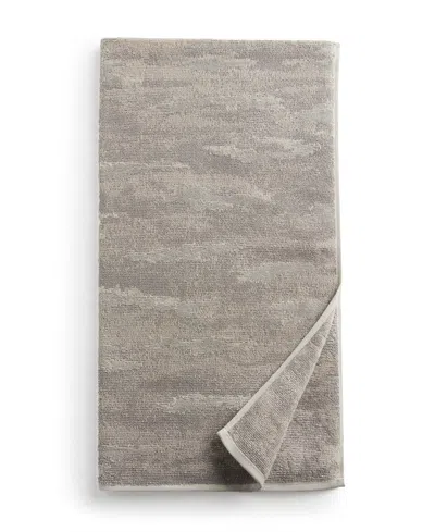 Hotel Collection Impasto Stone 100% Turkish Cotton Bath Towel, 30" X 56", Exclusively At Macy's In Steel Combo