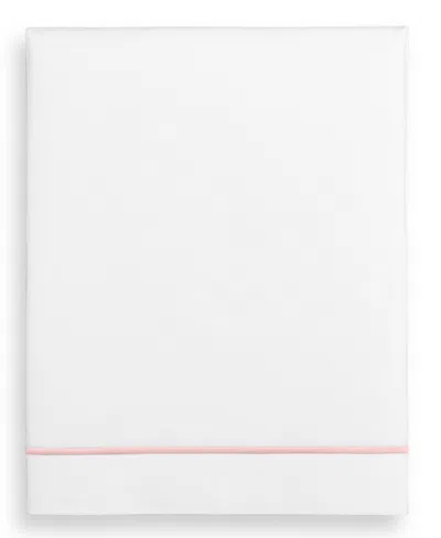 Hotel Collection Italian Percale 100% Cotton Flat Sheet, Twin, Exclusively At Macy's In Pink