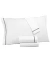 Hotel Collection Italian Percale Cotton 4-pc. Sheet Set, Full, Exclusively At Macy's In Black