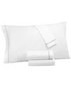 Hotel Collection Italian Percale Cotton 4-pc. Sheet Set, King, Exclusively At Macy's In Silver