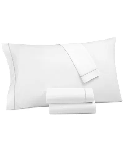 Hotel Collection Italian Percale Cotton 4-pc. Sheet Set, King, Exclusively At Macy's In White