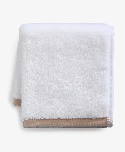 Hotel Collection Linea Cotton Washcloth, 13" X 13" In White