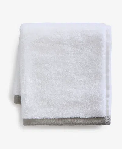 Hotel Collection Linea Cotton Washcloth, 13" X 13" In White