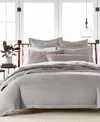 Hotel Collection Linen/modal Blend 3-pc. Duvet Cover Set, Full/queen, Exclusively At Macy's In Charcoal