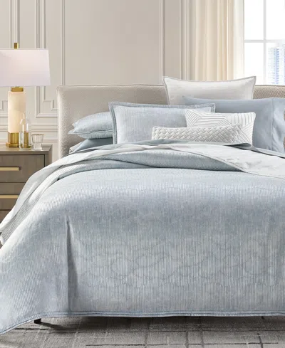 Hotel Collection Lustre Wave 3-piece Duvet Cover Set, King, Macy's Exclusive In Blue