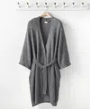 Hotel Collection Luxe Knit Robe, Exclusively At Macy's In Charcoal