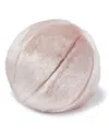 Hotel Collection Lynx Faux Fur Decorative Pillow, 10" Round, Exclusively At Macy's In Soft Blush