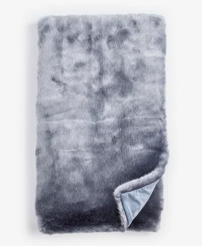 Hotel Collection Lynx Faux Fur Throw, 50" X 60", Exclusively At Macy's In Gray