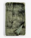Hotel Collection Lynx Faux Fur Throw, 50" X 60", Exclusively At Macy's In Green
