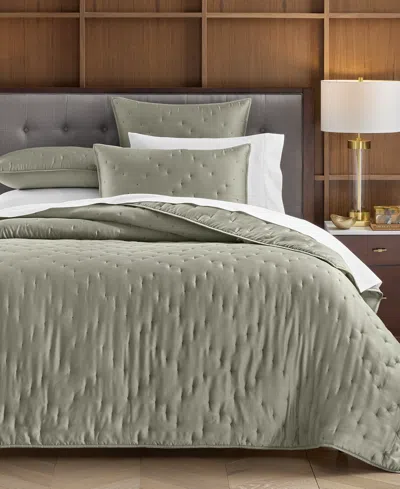 Hotel Collection Lyocell 3-pc. Coverlet Set, Full/queen, Macy's Exclusive In Moss