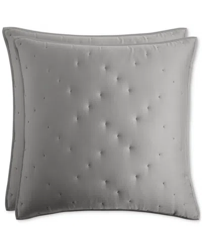 Hotel Collection Lyocell Quilted 2-pc. Sham Set, Euro, Macy's Exclusive In Ink