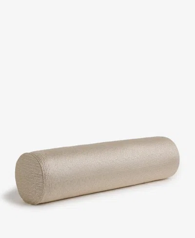 Hotel Collection Maze Jacquard Bolster Decorative Pillow, 8" X 30", Macy's Exclusive In Brown