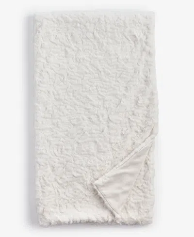 Hotel Collection Persian Lamb-look Faux-fur Throw, 50" X 60", Macy's Exclusive In White