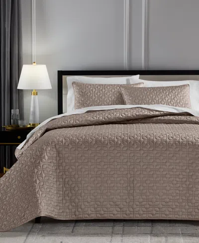 Hotel Collection Porto Quilted 3-piece Coverlet Set, King, Macy's Exclusive In Multi