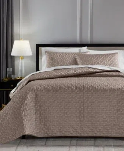 Hotel Collection Porto Quilted Coverlet Set Macys Exclusive In Gray