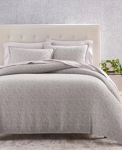 Hotel Collection Prism Matelasse Comforter Set, Full/queen, Created For Macy's In Charcoal