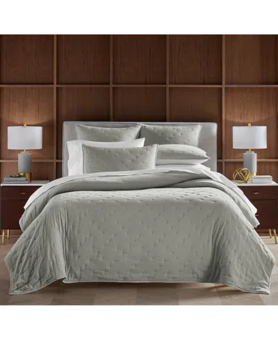Hotel Collection Reversible Chenille 3-pc. Coverlet Set, Full/queen, Exclusively At Macy's In Silver