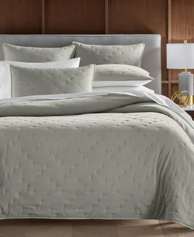 Hotel Collection Reversible Chenille 3-pc. Coverlet Set, King, Exclusively At Macy's In Silver