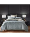 Hotel Collection Sakura Blossom Duvet Cover Set, Full/queen, Exclusively At Macy's In Slate Blue