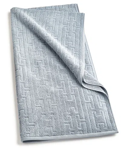 Hotel Collection Sculpted Chain-link Bath Towel, 30" X 56", Created For Macy's In Gray