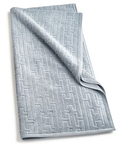 Hotel Collection Sculpted Chain-link Bath Towel, 30" X 56", Exclusively At Macy's In Lake