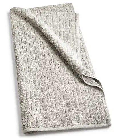 Hotel Collection Sculpted Chain-link Bath Towel, 30" X 56", Created For Macy's In Steel