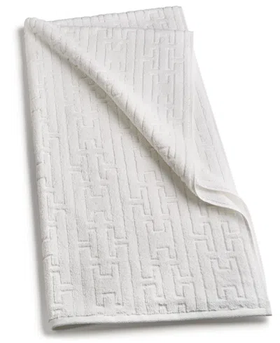 Hotel Collection Sculpted Chain-link Bath Towel, 30" X 56", Exclusively At Macy's In White