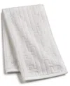 HOTEL COLLECTION SCULPTED CHAIN-LINK HAND TOWEL, 16" X 30", CREATED FOR MACY'S