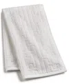 Hotel Collection Sculpted Chain-link Hand Towel, 16" X 30", Exclusively At Macy's In White