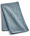 Hotel Collection Sculpted Chain-link Hand Towel, 16" X 30", Exclusively At Macy's In Blue