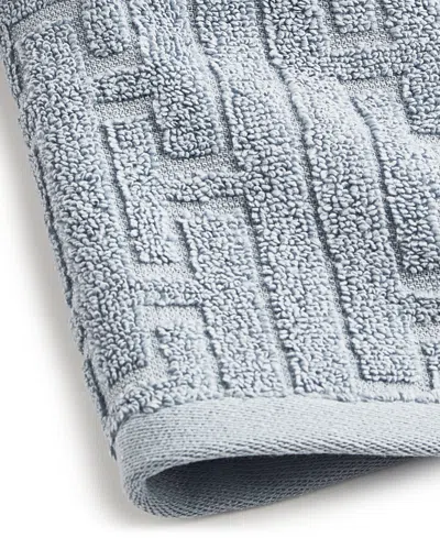 Hotel Collection Sculpted Chain-link Wash Towel, 13" X 13", Exclusively At Macy's In Lake