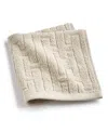 HOTEL COLLECTION SCULPTED CHAIN-LINK WASH TOWEL, 13" X 13", CREATED FOR MACY'S