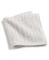 HOTEL COLLECTION SCULPTED CHAIN-LINK WASH TOWEL, 13" X 13", CREATED FOR MACY'S